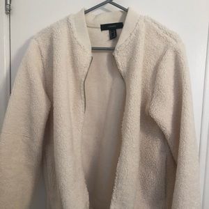 Fuzzy jacket from F21!